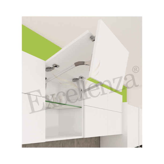 Lift Up System<br>Top Stays BI-Fold Smooth Closing